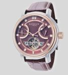 Thomas Earnshaw Retrograde Open Heart Automatic Brown Men's Watch