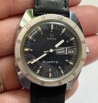 Vintage Timex Q Men’s Diver Divers Style Quartz Watch Running