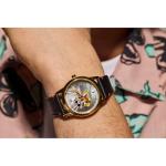 Citizen Men's Eco-Drive Disney Mickey Mouse Watch, Black Leather Strap, Silver-Tone Dial (Model: FE7063-07W)