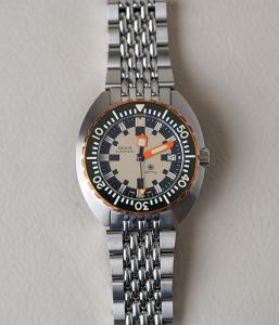 Doxa ARMY Bronze Bezel 785.60.031.10 Men's Steel Dive Watch Automatic