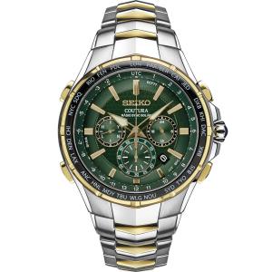 Seiko Coutura SSG022 Radio Sync Solar Chronograph 10 ATM 45.5mm Men's Watch