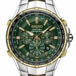 Seiko Coutura SSG022 Radio Sync Solar Chronograph 10 ATM 45.5mm Men's Watch