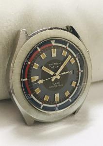 VINTAGE MEN'S WALTHAM NAUTIC-SKI SUPER COMPRESSOR DIVER WATCH