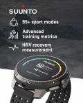 SUUNTO Race Sports Titanium Smartwatch, Charcoal, GPS Tracker w/Clearer AMOLED Touchscreen, Dual-Band GNSS & Global Offline Map, 26-Day Standby with Wearable4U Power Bank SQ Bundle