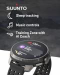 SUUNTO Race Sports Titanium Smartwatch, Charcoal, GPS Tracker w/Clearer AMOLED Touchscreen, Dual-Band GNSS & Global Offline Map, 26-Day Standby with Wearable4U Power Bank SQ Bundle