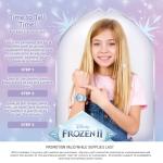 Disney Frozen 2 Watch for Girls 4–7 – Princess Featuring Character Dial – Gift for Kids – Clear Bezel and Blue-Purple Nylon Strap with Velcro Closure - Buy and GET 1 Free Mystery Watch
