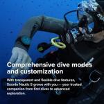 SUUNTO Nautic S Dive Watch Computer w/Bright AMOLED Display, GPS, Offline Maps and Weather Tools, Wireless Tank Pressure, Up to 60H on a Single Charge