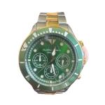 Filippo Loreti Ody Chronograph Diver Green Dial Metal Band Men's Wristwatch