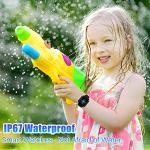 OKYUK 4G Kids Smart Watch, IP67 Waterproof Child Smartwatch with Camera, SOS,GPS Tracker, Video Calling, WiFi, Touch Screen Wrist Watch Phone for Age 3-14 Year Boys Girls Gift (T16 Concise Black)