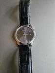 Doxa Slim Line Classic, Stylish 39mm Black Leather Swiss Made Watch; Rare Beauty