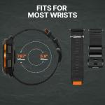 Bandletic Compatible with Garmin Instinct Watch Bands - 22mm Watch Band Military Rugged Nylon Soft Sport Replacement Strap for Instinct 3/E 45mm/2/2 Surf/Tactical/Tide/Esports/Solar, Black