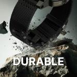 Bandletic Compatible with Garmin Instinct Watch Bands - 22mm Watch Band Military Rugged Nylon Soft Sport Replacement Strap for Instinct 3/E 45mm/2/2 Surf/Tactical/Tide/Esports/Solar, Black