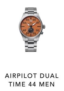 Glycine Airpilot Chronograph GL0448 –  Swiss Made – With An Orange Boeing 747-8i