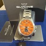 Glycine Airpilot Chronograph GL0448 –  Swiss Made – With An Orange Boeing 747-8i