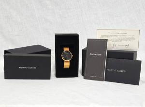 Filippo Loreti Ascari Collection Men’s Watch Minimalist Dial Mesh Band in box