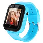 OKYUK 4G GPS Smartwatch for Girls Boys, IP67 Waterproof Sport Smart Watch Phone for Kids, with Camera WiFi Video Call Phone Call SOS Pedometer for 3-14 Age (Blue#1)