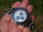 Glycine Combat Chronograph GL1044 Panda Dial Quartz Watch