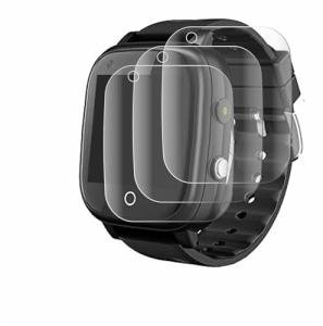 savvies (4 Pack Full-Screen Protection Film Compatible with Okyuk 4G Smartwatch Kids T5 Full Cover Screen Protector 3D Curved [Edge to Edge]