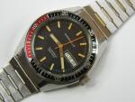 VINTAGE BULOVA CARAVELLE DEVIL DIVER 666FT PEPSI BEZEL MENS WATCH - RUNS -REPAIR