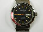 VINTAGE BULOVA CARAVELLE DEVIL DIVER 666FT PEPSI BEZEL MENS WATCH - RUNS -REPAIR