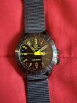 GLYCINE GL1028 Watch GMT Military Airman Black 