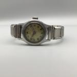 Vintage 1940s Doxa Military Watch 24mm Silver Tone Steel Bracelet Manual Wind