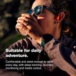 SUUNTO Vertical 2 GPS Sport Watch with 1.5” AMOLED Touchscreen, Canyon & SUUNTO 22 ATH6 Silicone Strap All Black S+M