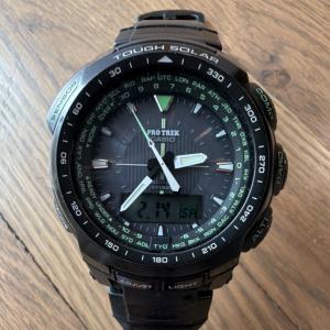 Casio Pro Trek Tough Solar PRW-5100 World Time Sport Wristwatch Black