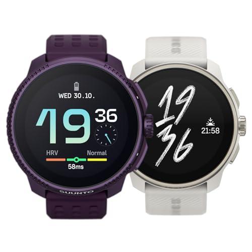 SUUNTO Race GPS Sports Watch w/ 1.43" AMOLED Touchscreen Amethyst Titanium & SUUNTO Race S GPS Sports Watch w/ 1.32" AMOLED Touchscreen Powder Gray