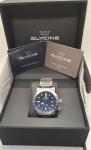Glycine GL0156 Airman Automatic GMT World Time Date Blue Dial Men's Watch $2,850