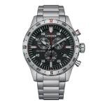 Citizen Men's Sport Casual Chronograph Eco-Drive Silver Watch 44 MM AT2520-89E