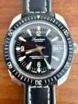 Vintage Lucerne Calendar Stainless Steel Skin Diver Style Mens Watch  1960’s