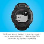 Garmin Instinct 2X Solar - Tactical Edition, Rugged GPS Smartwatch, Built-in Flashlight, Ballistics Calculator, Solar Charging Capability, Black