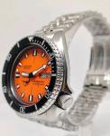 BEAUTIFUL SEIKO DIVERS 6309-7290 DOXA AUTOMATIC MENS WATCH ORANGE DIAL $1200.