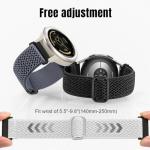 Easuny 4 Pack 20mm Elastic Nylon Watch Bands Compatible with Garmin Vivoactive 5/6/3, Forerunner 165/55/245/35, Venu/Venu Sq 2/VenuSq/Venu 2 plus, instinct 2S Solar, Samsung Galaxy Watch 7/6/5/4