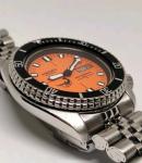 BEAUTIFUL SEIKO DIVERS 6309-7290 DOXA AUTOMATIC MENS WATCH ORANGE DIAL $1200.