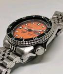 BEAUTIFUL SEIKO DIVERS 6309-7290 DOXA AUTOMATIC MENS WATCH ORANGE DIAL $1200.
