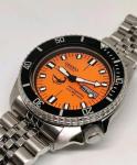 BEAUTIFUL SEIKO DIVERS 6309-7290 DOXA AUTOMATIC MENS WATCH ORANGE DIAL $1200.