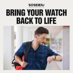 Soseieiu CTL920F Solar Rechargeable Battery for Casio and Panasonic Watches - Compatible with CA0066, CA0129, CB0148, CTL920 & 20+ Models-Replacement Toolkit