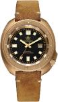 Men's Vintage Bronze Dive Watch 200M Waterproof with Suede Leather Strap
