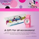 Disney Minnie Mouse Watch for Kids 3-5, Pink Nylon Strap, White Dial, Perfect Minnie Watch for Girls & Toddlers, Cute & Stylish Watches Kids, Ideal Gift Young Fans