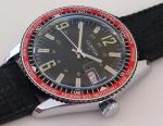 VINTAGE 1970'S CLINTON MENS WORLD TIME DIVE DIVERS WATCH MANUAL WIND EXCELLENT
