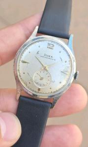 Vintage DOXA Antimagnetic Cal 942 11 1/2 Men's 35mm Watch In Working Condition 