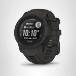Garmin Instinct 2S Solar, Smaller-Sized Rugged Outdoor Watch with GPS, with Solar Charging Capabilities, Built for All Elements, Multi-GNSS Support, Tracback Routing and More, Graphite