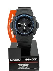Casio GAS100B-1A2, G-Shock Analog/Digital Watch, Resin Band, 5 Alarms, Solar