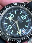 VTG 1960s Men's WERAX DIVE Watch Diver CALENDER Estate Wristwatch Parts/Repair