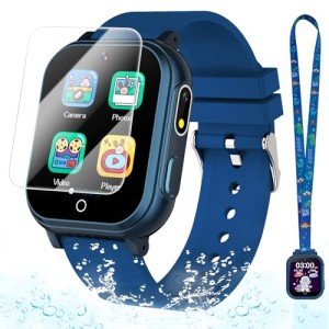Kids Waterproof Watch with Games and Dual Camera