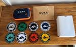 Doxa Sub Divers Watch Patches and Travel Box Soft Case Rare