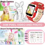 OKYUK Kids Smart Watches Boys Girls Ages 3-15 Kids GPS Tracker Waterproof 1.3 Touchscreen Watch with SIM Card SOS Two Way Call Voice Chat Christmas Birthday Gift for 3-15 Year Old Boys Girls