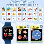 Kids Waterproof Watch with Games and Dual Camera